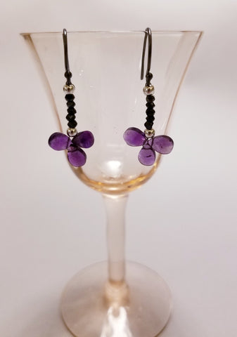 Dark Amethyst Earrings