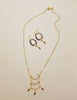 Moonstone and Garnet Necklace