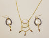 Moonstone and Garnet Necklace