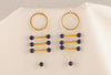 Lovely Lapis and Gold Earrings