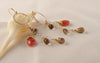 Pink Rhodochrosite and Smokey Quartz Earrings