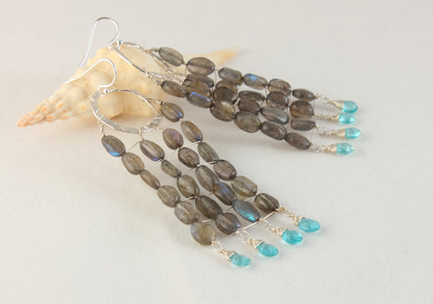 Labradorite Earrings