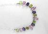Iolite, Peridot, and Amethyst Necklace