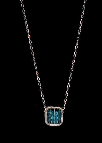 Appatite Small Square Necklace