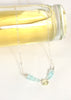 Aquamarine and Lemon Quartz Necklace