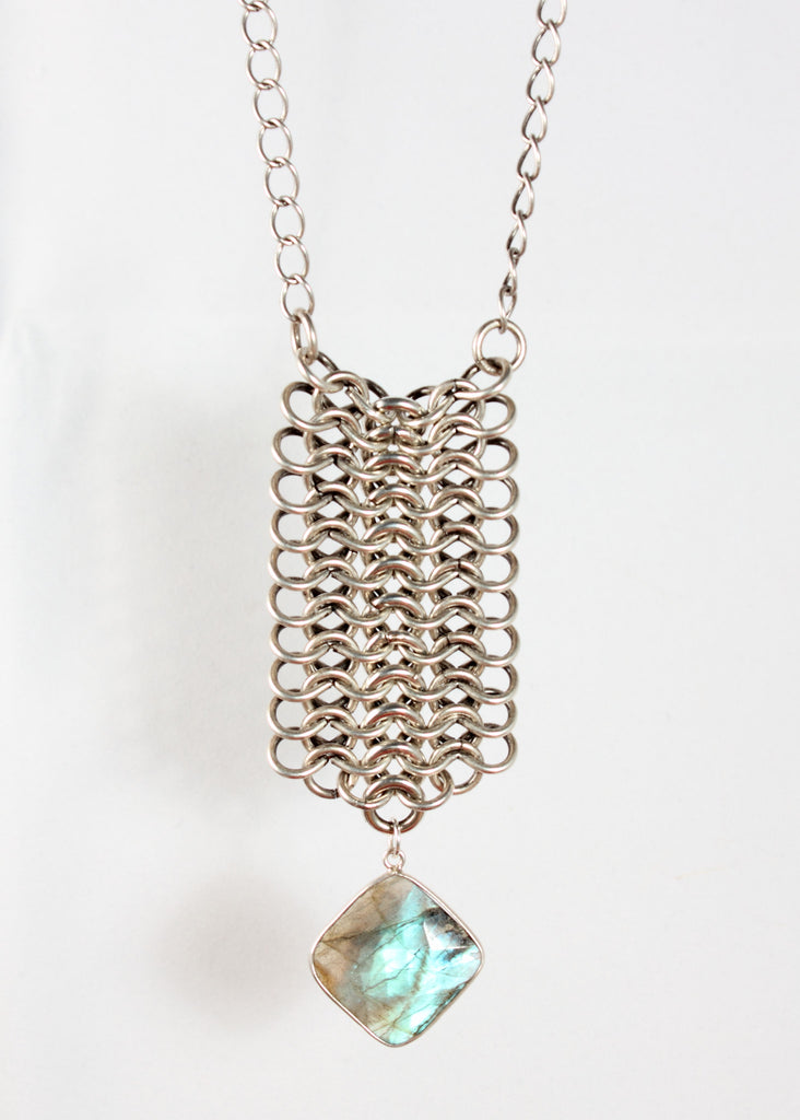 Chainmail Silver Necklace