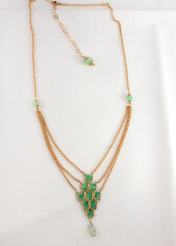 Chrysoprase Elegant Necklace