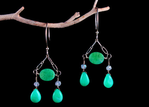 Chrysoprase Earrings