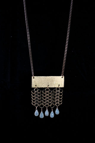 Chainmail Brass Necklace
