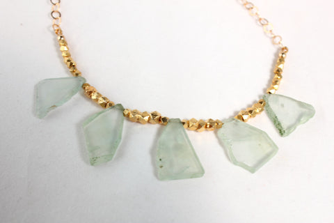Prehinite Necklace