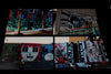 Eight Graffiti shots on greeting cards