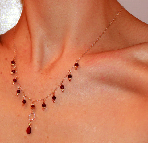 Garnet Necklace Special Order